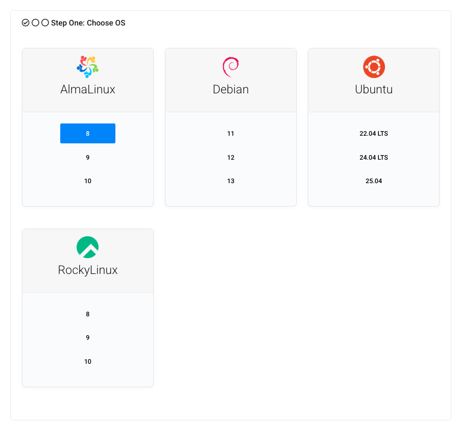 Step 1 - Pick an OS